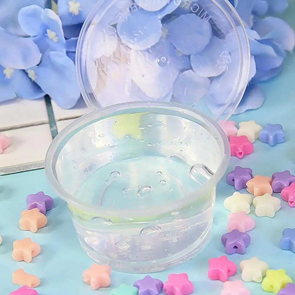 Plastilina de colores para ni&ntilde;os, arcilla polim&eacute;rica transparente para aliviar el estr&eacute;s, juguete antiestr&eacute;s para apretar a mano-4