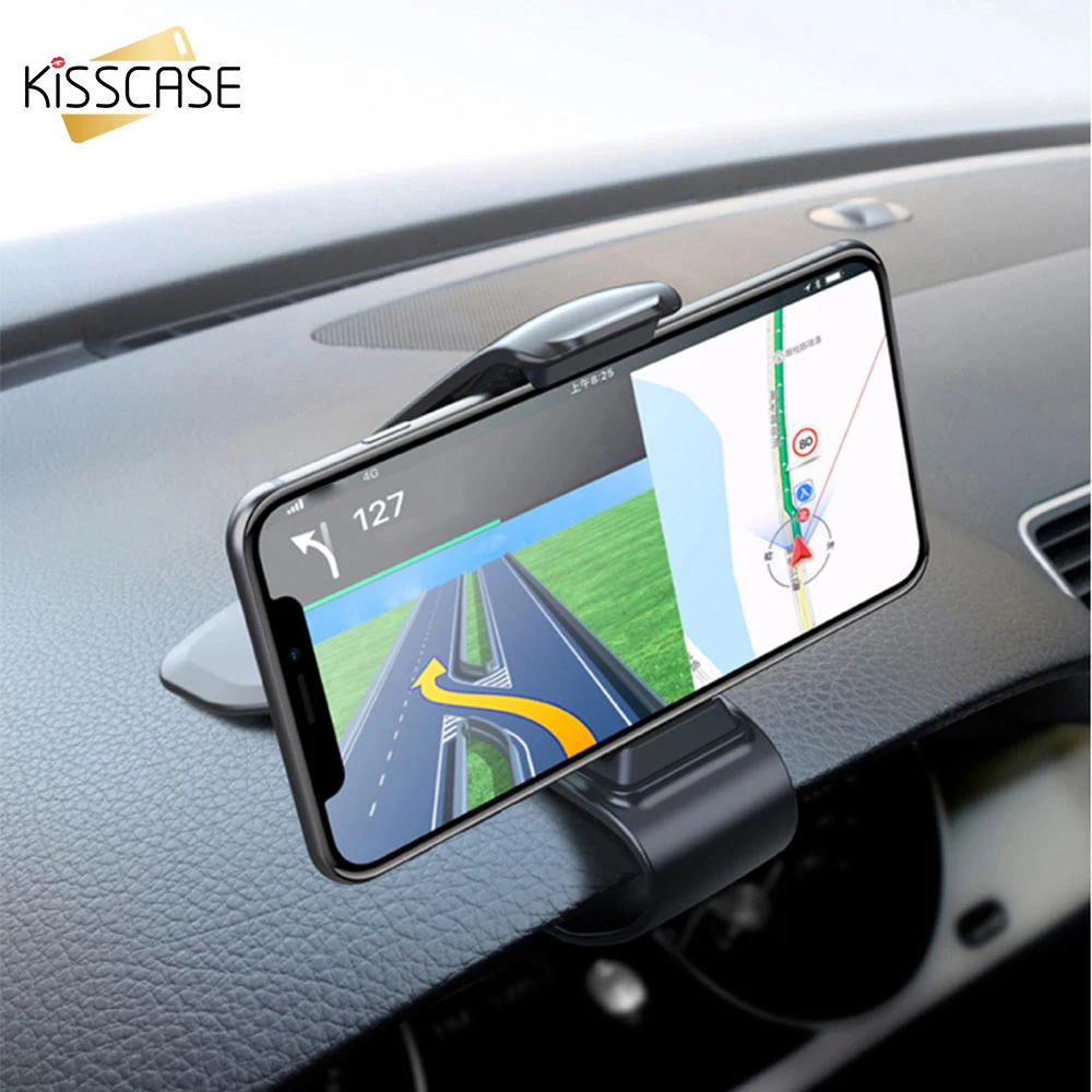 KISSCASE приборная панель автомобильный держатель для телефона Регулируемая