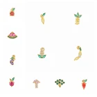 Серьги MC с одним Цирконом в виде фруктов и овощей для девочек