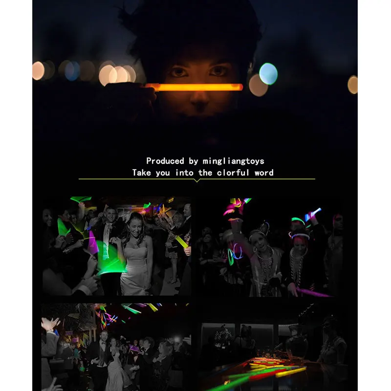 Питьевые принадлежности свадебные соломенные светящиеся флуоресцентные