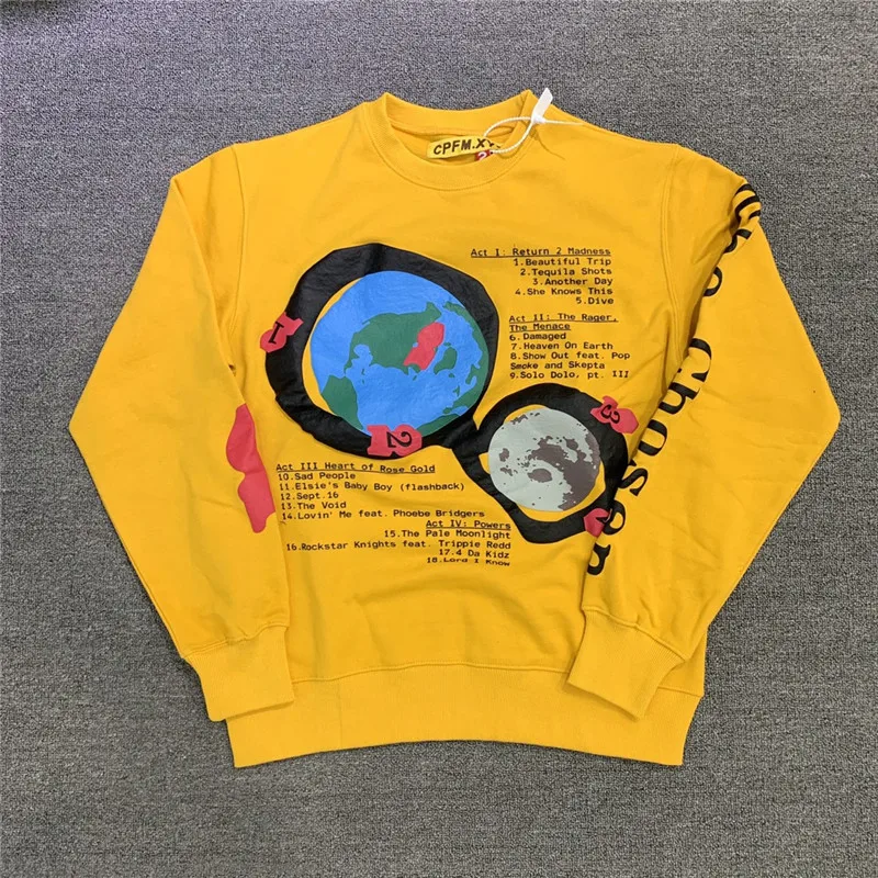 

Foaming Printing CPFM.XYZ For Motm III Beautiful Trip Sweatshirts Men Women 1:1 High Quality Oversize Crewneck Hoodie