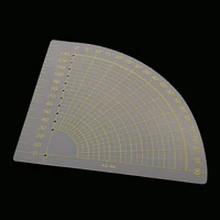 18x16cm sector shape plastic quilting patchwork ruler diy sewing talior tool