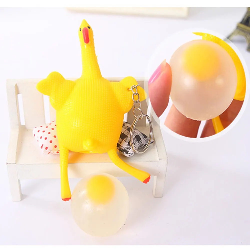 

Popit Squeeze Chick Fidget Toy Keychain Squishy Decompression Stress Reliever Toys Adult Child Funny Reliever Decor Gift G1066F