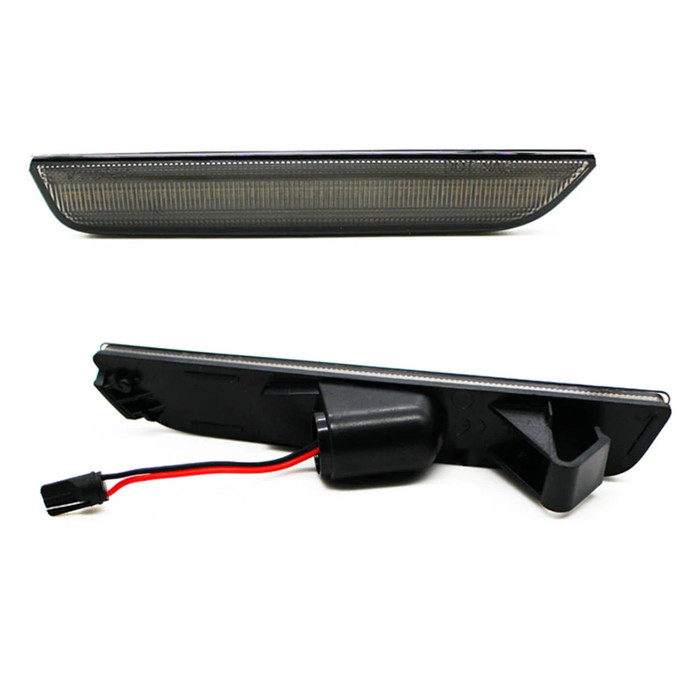 

2pcs Car LED Side Marker Lights Smoked Lens Rear Parking Lamp For Ford Mustang 2010-2014 Always on Red Led Light for cars