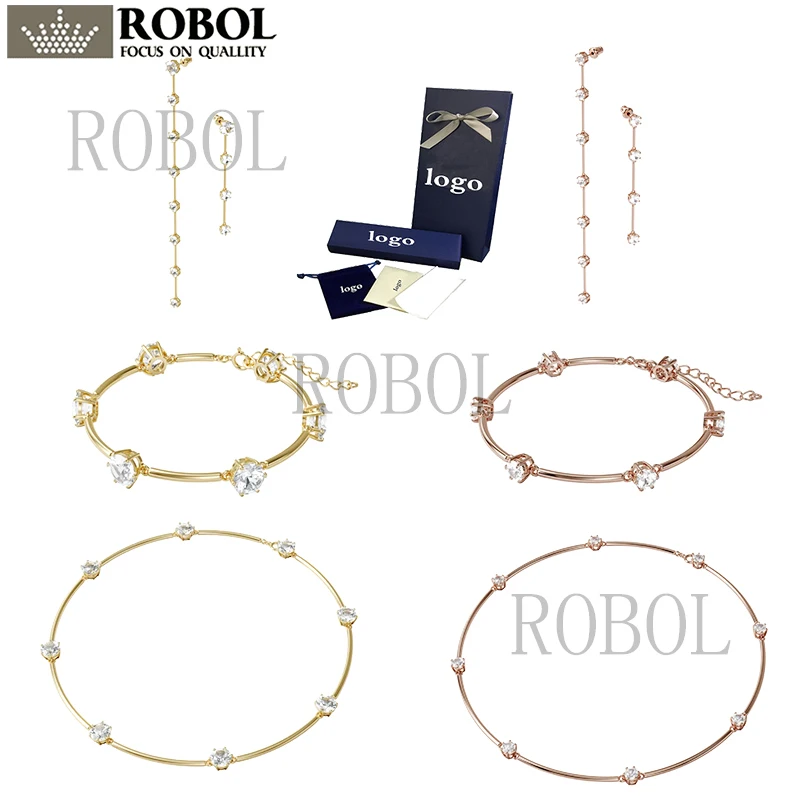 

Коллекция ювелирных изделий Swa2021, женское ожерелье, браслет, ювелирные изделия, серьги, ювелирные изделия, бесплатная доставка