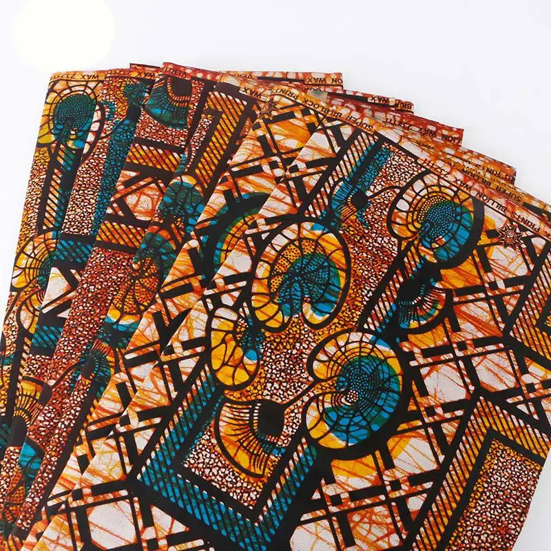 

African Wax Fabric Guarantee Real Wax African Print Fabric 6Yards\lot