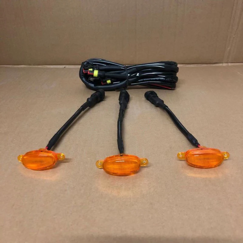 

For Toyota FJ Cruiser 2007-2021 LED Yellow Shell Grille Light Kit W/ Wire Speed