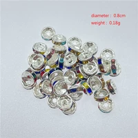 50pcs 8mm 10mm colorful ab ring spacers diy handmade necklaces bracelet connecting pieces wholesale jewelry jewelry