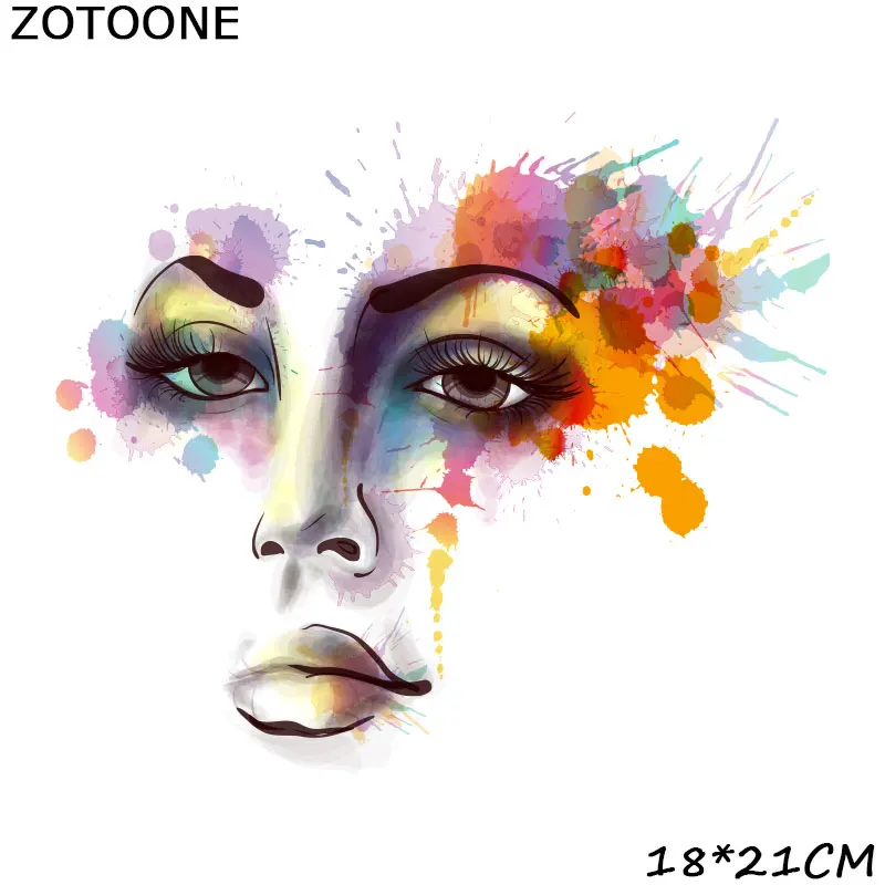 0011 ZOTOONE живопись тушью животные гладить на передачу полосатые наклейки на одежду DIY Термоаппликации моющиеся приложения термо-Стикеры для одежды - Цвет: 0011