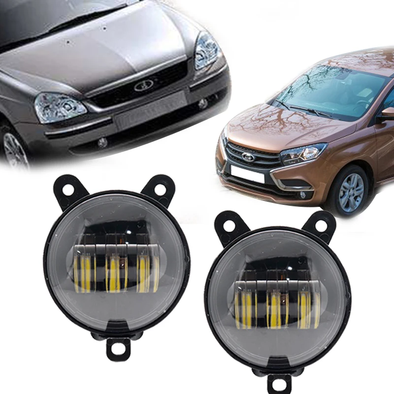 Для lada Priora России Тип 2 шт. 3 5 дюймов светодиодные противотуманные фары 12V 30W
