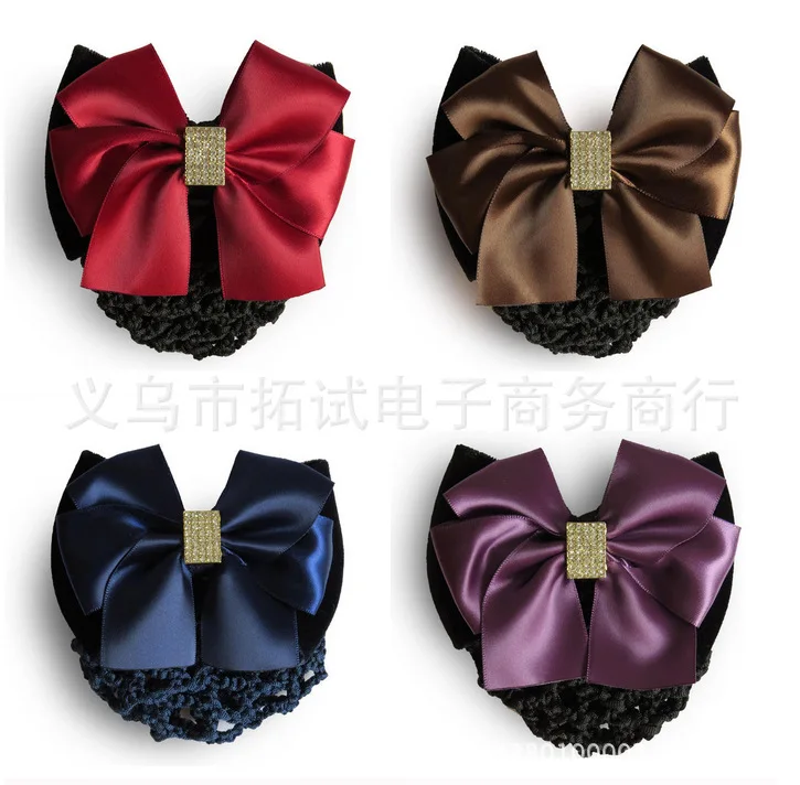 

Nurse stewardess bank post hotel staff job occupation head flower hair net net hair accessories headdress ribbon handmade FS044