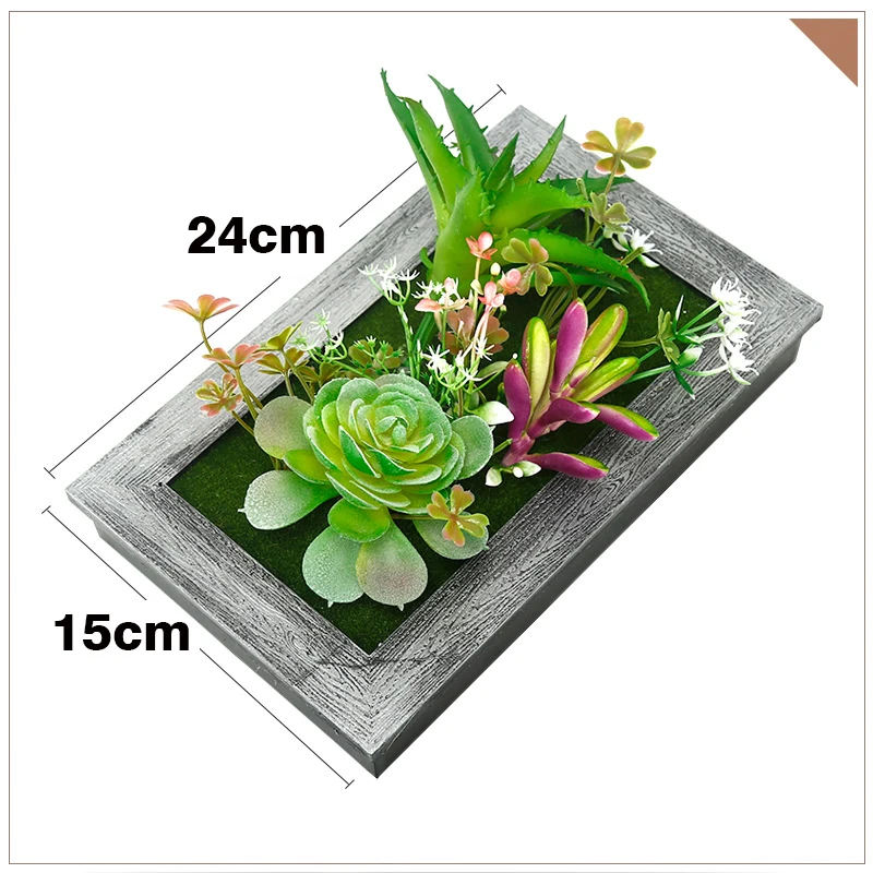 Креативная 3D стерео фоторамка из имитации дерева для суккулентов искусственные