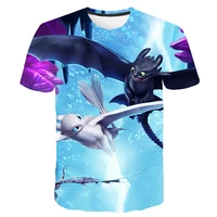 children clothing 2021 summer train your dragon t shirt baby kids clothes boys and girls breathable short sleeve fashion cartoon