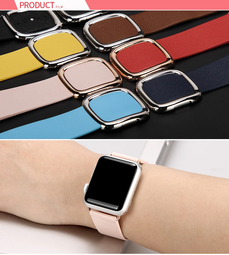 Ремешок из натуральной кожи для apple Watch band 4(iwatch 5) 44 мм 40 мм apple watch 3 2 1 ремешок 42 мм 38 мм pulseira ремешки для часов