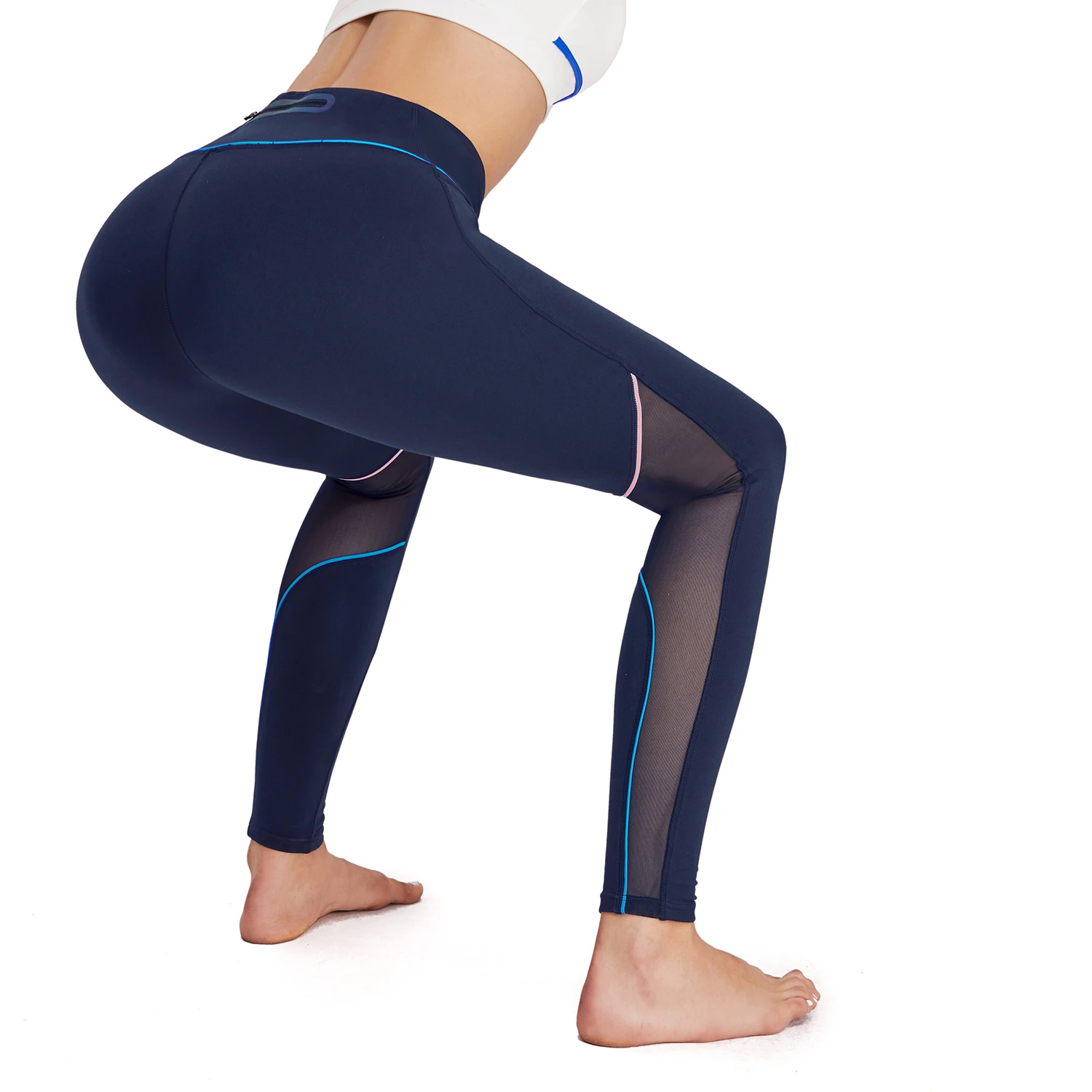 

High-waist yoga pants wholesale tight-fitting high-elastic hip-lifting running quick-drying compression pants fitness sweatpants