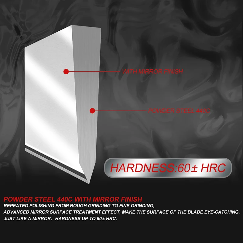 Нож с чистым лезвием сделай сам кухонный нож 440C лезвие из нержавеющей стали