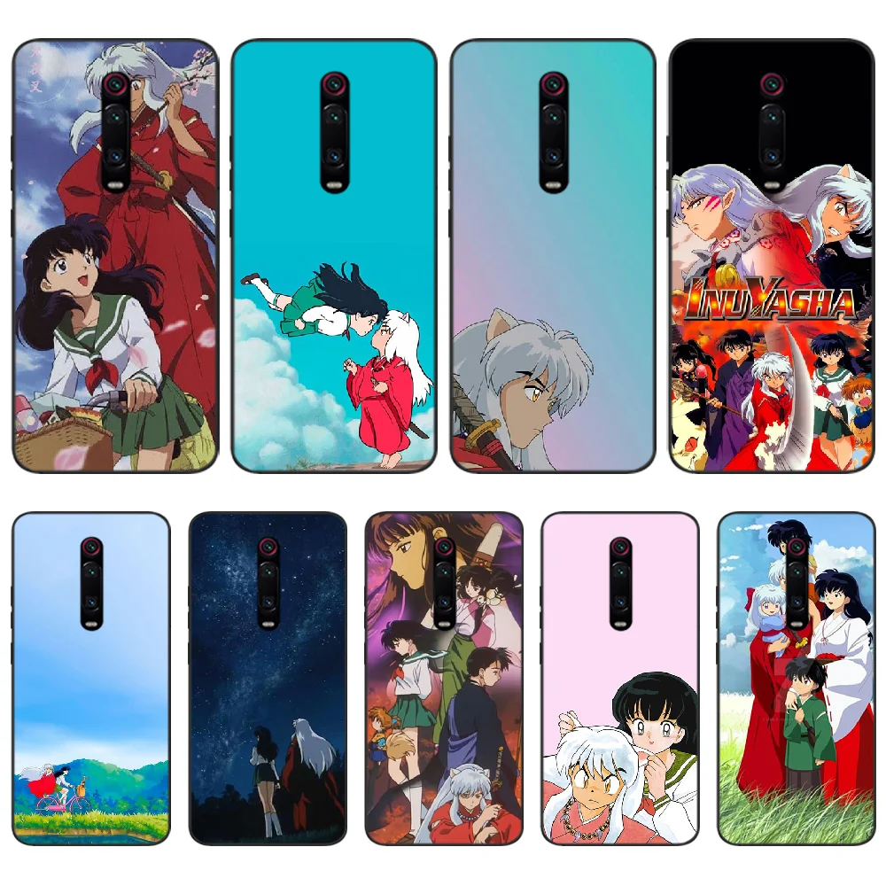 Чехол Reayou Inuyasha anime черный мягкий чехол для телефона Redmi K20 Note4 4X 5 5A 6 6PRO 7 8 8PRO