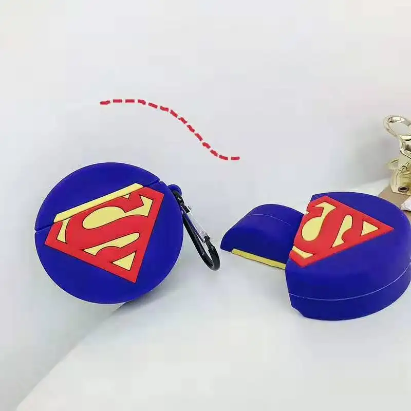 

Comic ins creative Soft Silicone Cover for Airpods2 Protector Airpod Earphone Accessories with Hooks for AirPods Cases