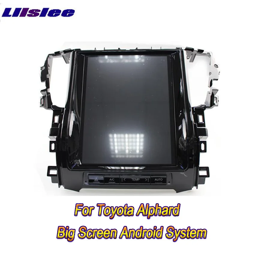 Liislee 2 din Android для Toyota Alphard большой экран Автомобильный мультимедийный плеер GPS