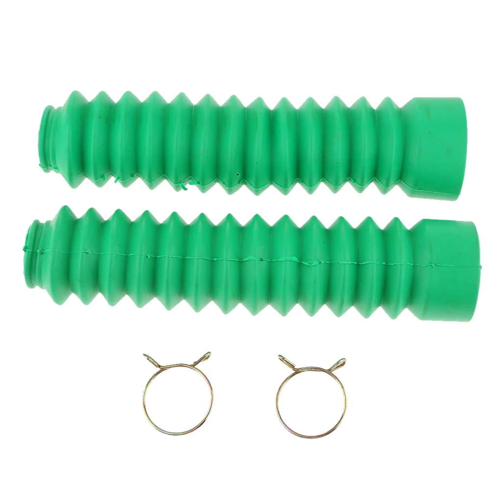 

Motorcycle Rubber Front Fork Gaiters Dust Cover Boots 205x42x30mm