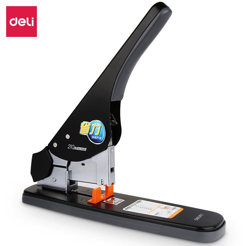 Сверхпрочный степлер Deli на 210 страниц для экономии труда подходит скоб 23/6 ~ 23/23 с