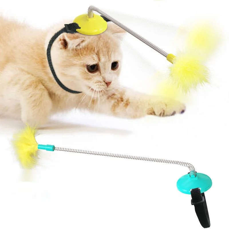 

Pet supplies worker new cat toy tease cat stick self hi Fight Cat artifact feather