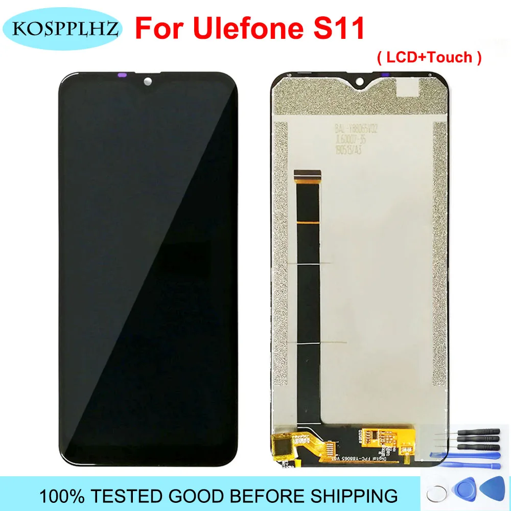 

Сенсорный ЖК-дисплей и дигитайзер в сборе, для ulefone s11 S 11 + инструменты, 100% оригинал, 6,1 дюйма