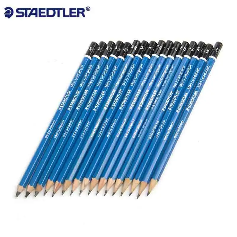 12 шт. Staedtler Mars Lumograph карандаш для рисования и эскизов F HB H 2H 3H 4H 5H 6H 7H 8H 9H B 2B 3B 4B 5B 6B 7B 8B
