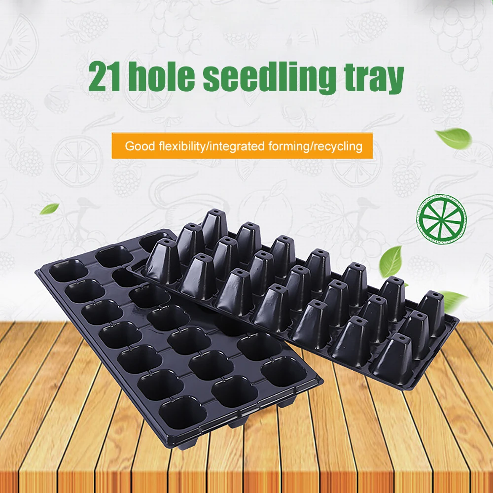 Новый креативный утолщенный плотный поднос для рассады с 21 отверстием