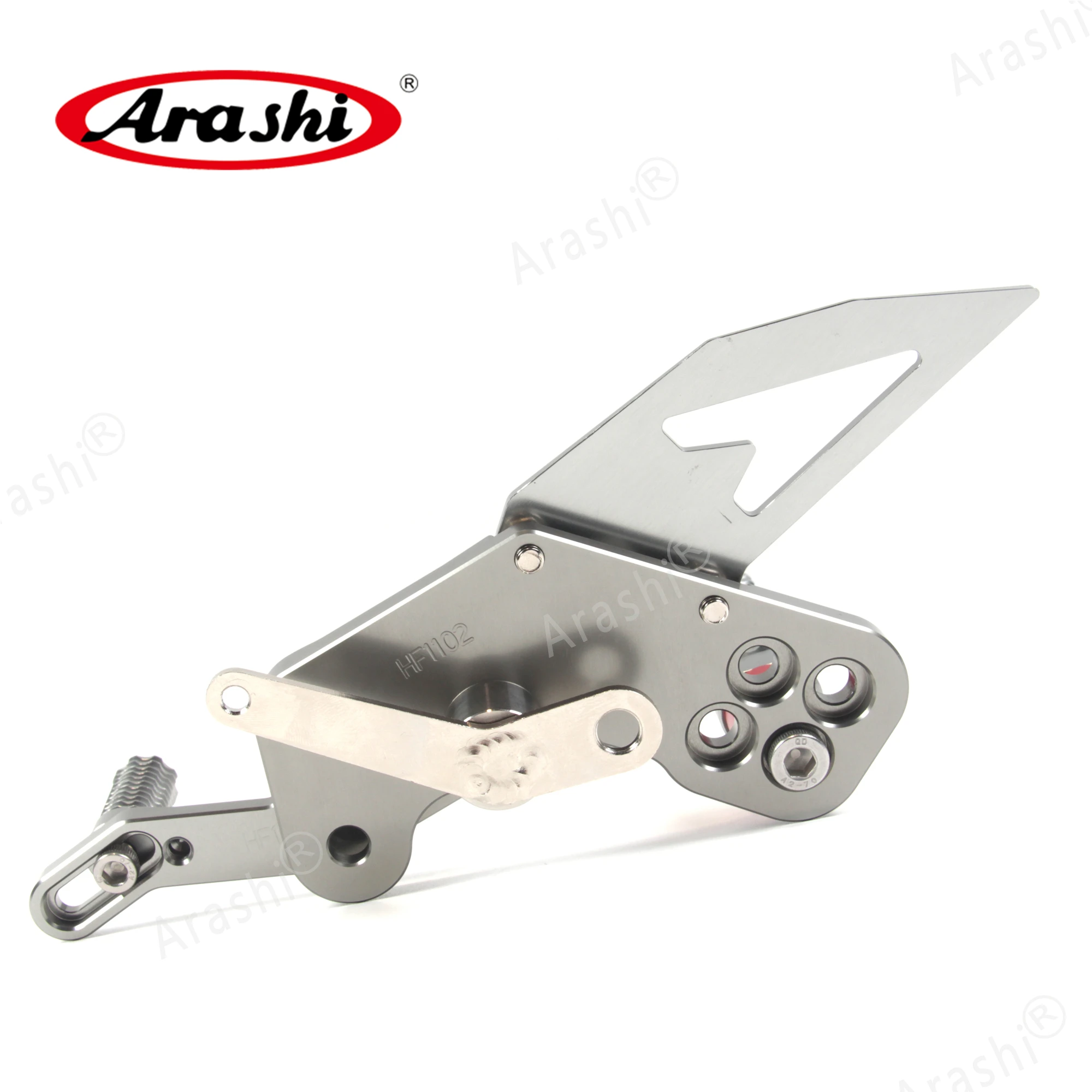 Мотоциклетная подножка Arashi для KAWASAKI Z125 / Pro 2016 2017 2018 2019 CNC регулируемая задняя