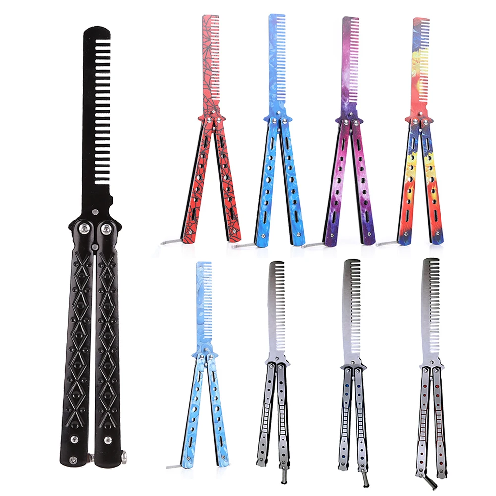 Складная расческа-бабочка из нержавеющей стали 1 шт. | Красота и здоровье