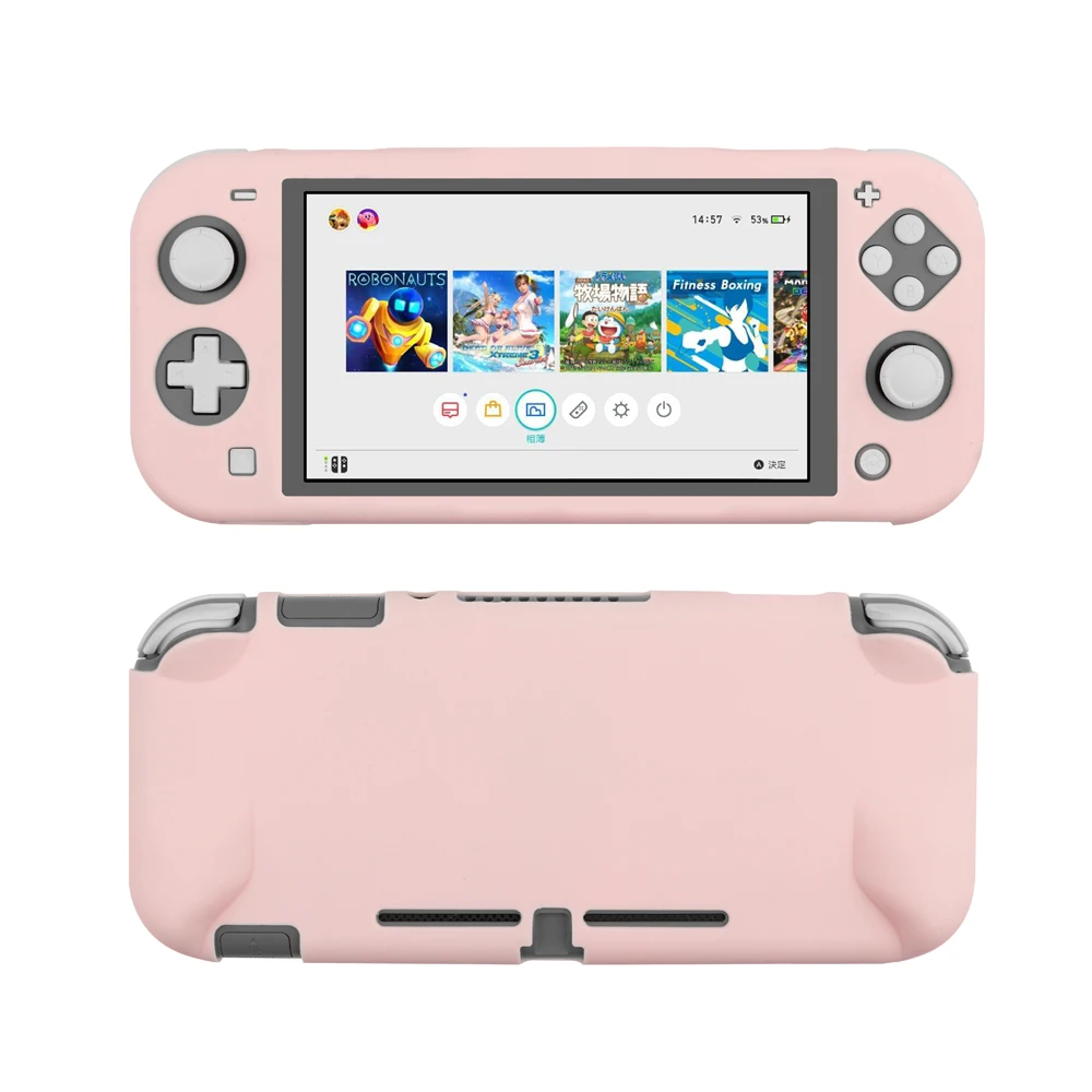 

iBen Silicone Protective Case For Nintend Switch Lite Pink Cover Shell For NintendoSwitch Lite Console Shell Accessorie