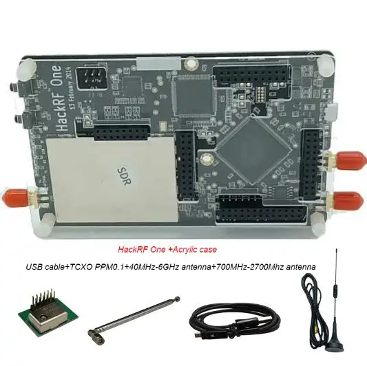 1 МГц до 6 ГГц HackRF одно программное обеспечение определенная радио платформа макетная плата RTL SDR демонстрационная плата донгл приемник Ham Радио withcase