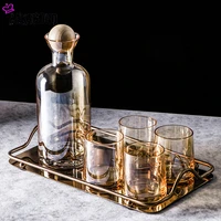 cakehoud european style simple household wine set crystal glass cold water bottle office wedding wine drink glass red wine glass