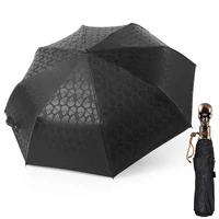 luxury skull men male strong windproof umbrella rain women female automatic 3 folding parasol sunny rainy paraguas portable