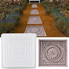 Креативная квадратная форма сделай сам для мощения, пластиковый имитационный бетонный кирпич, ландшафтный педаль, шаговый камень, инструменты для изготовления сада, форма для дорожек