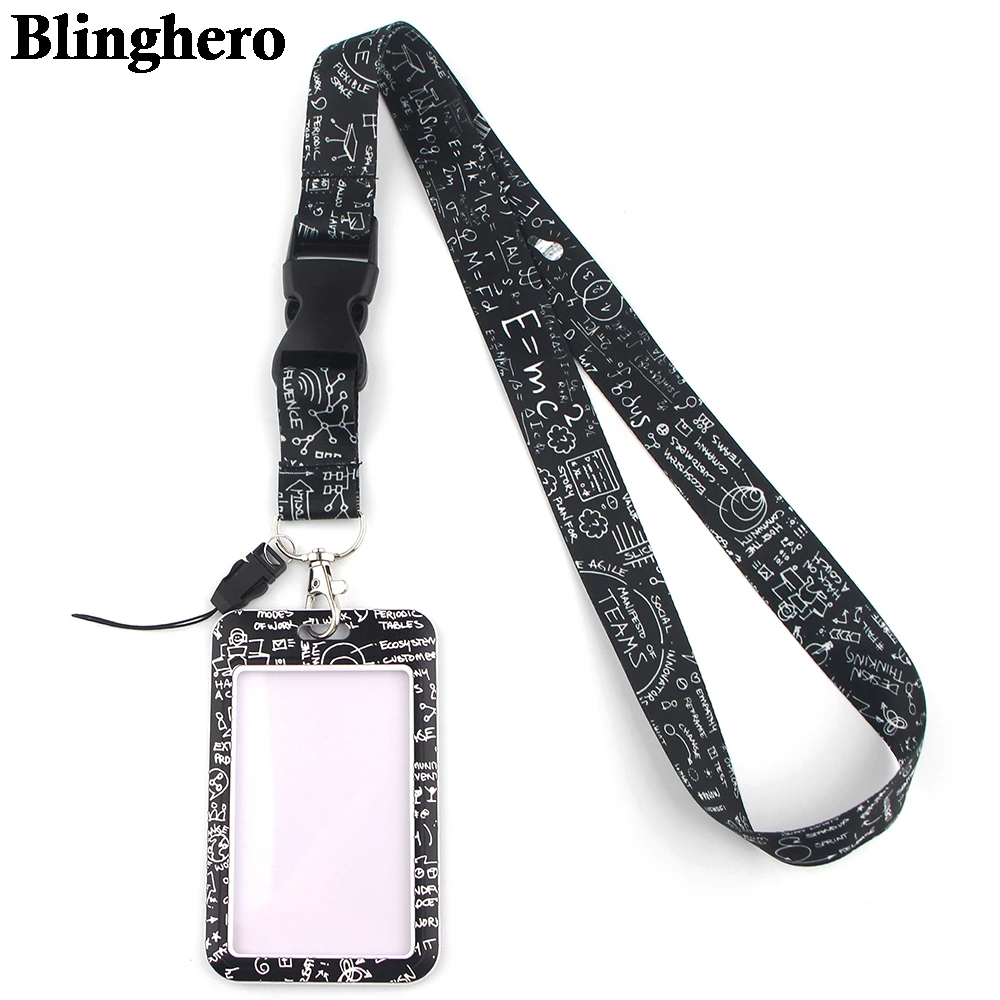 CB112 Math Formula Neck Strap Lanyard keychain Cell Phone Strap ID Badge Holder Rope Keyring Accessories Student Teacher Gifts