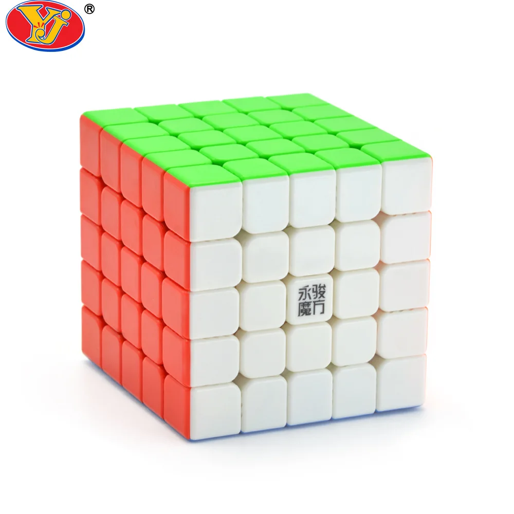 Новинка YONGJUN Yuchuang 5x5x5 м волшебный Магнитный магический пазл кубики без наклеек