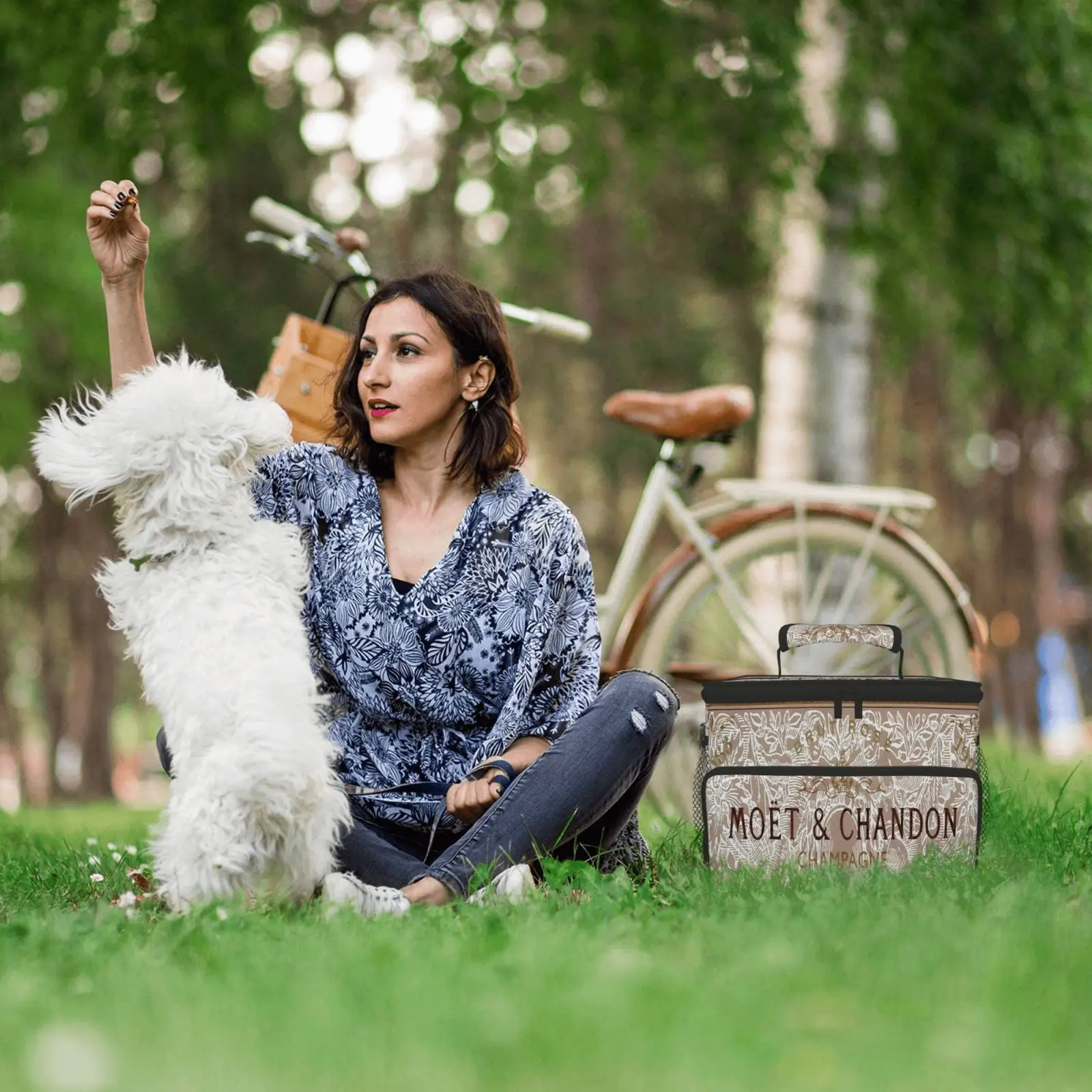 

Moet & Chandon Picnic Bag Lunch Bag Family Pack Refrigerated Shopping Bag Multi-purpose Keep Warm and Cold Cooler Bag