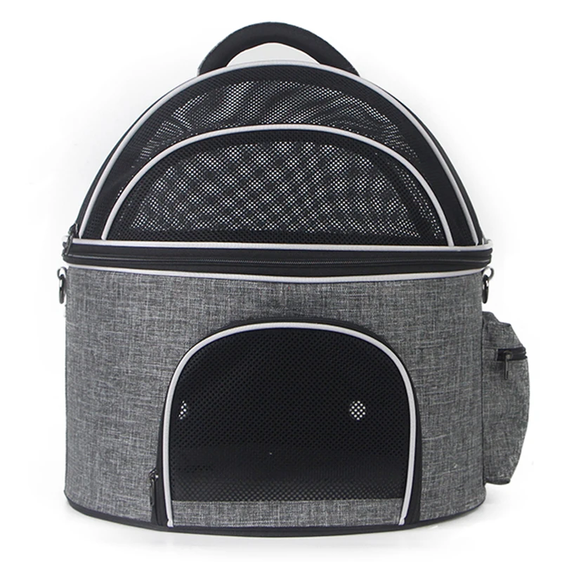 

Переносная сумка для домашних животных, Воздухопроницаемый рюкзак для переноски кошек и собак в автомобиле, роскошная сумка для переноски ...