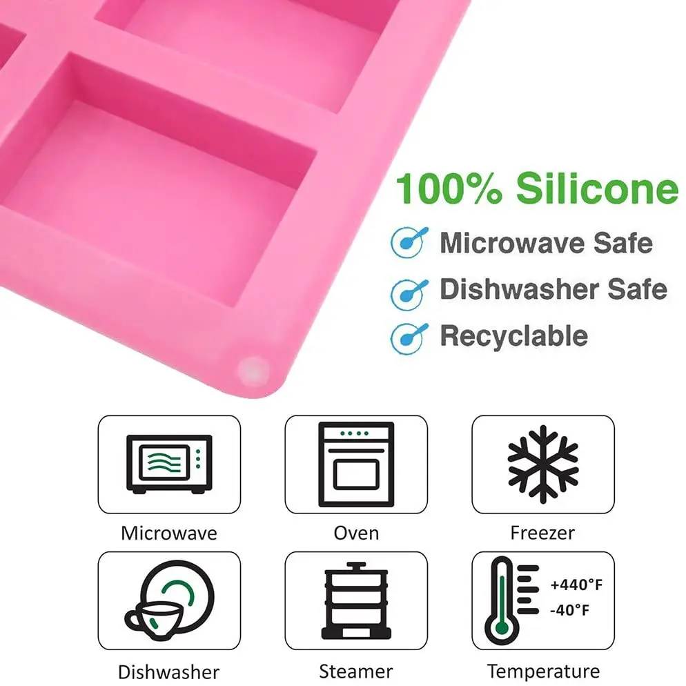 6. Прямоугольная силиконовая форма для торта мыла ручной работы печенья выпечки