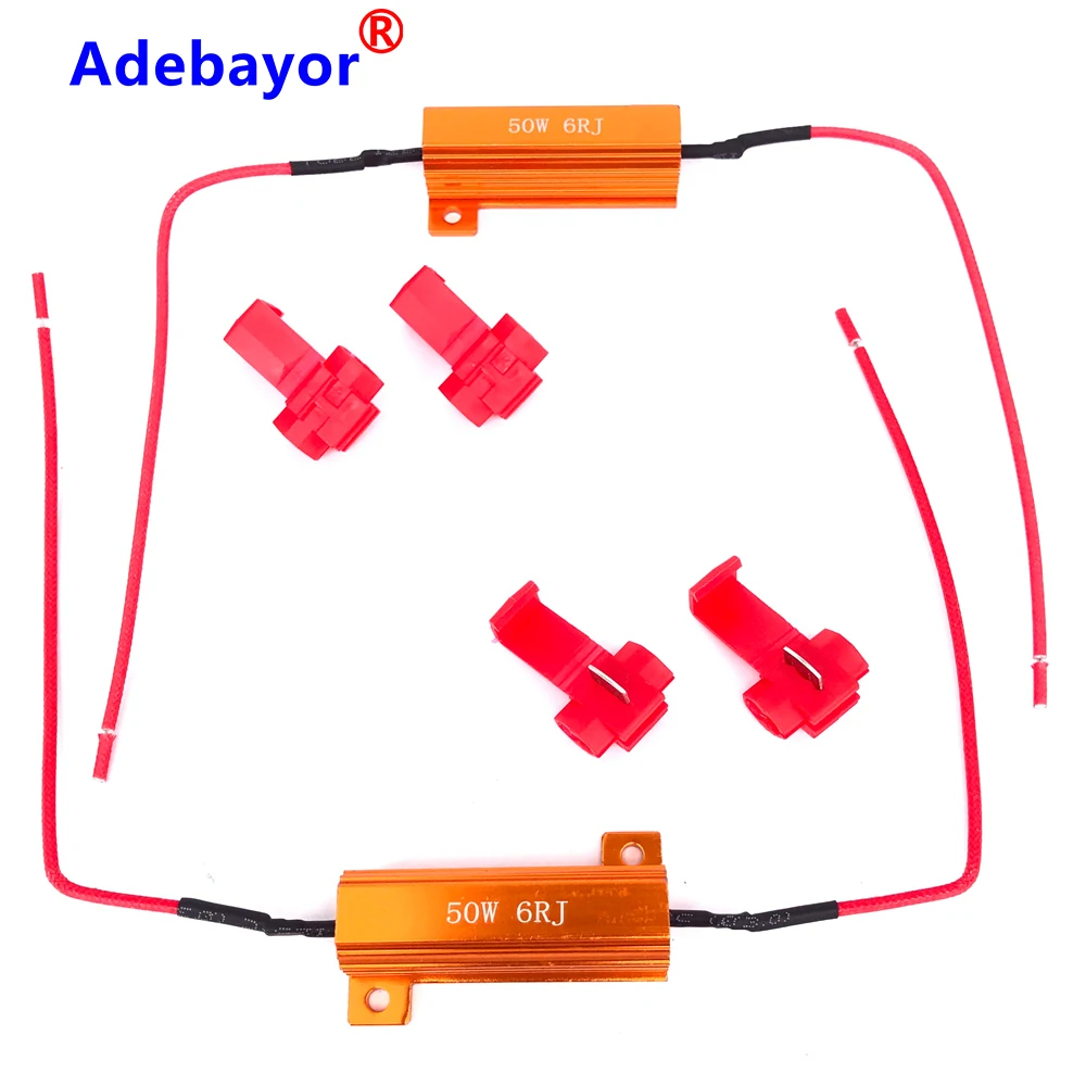 2 шт. 50 Вт 6 Ом светодиодный ная лампочсветильник воротный сигнал нагрузка