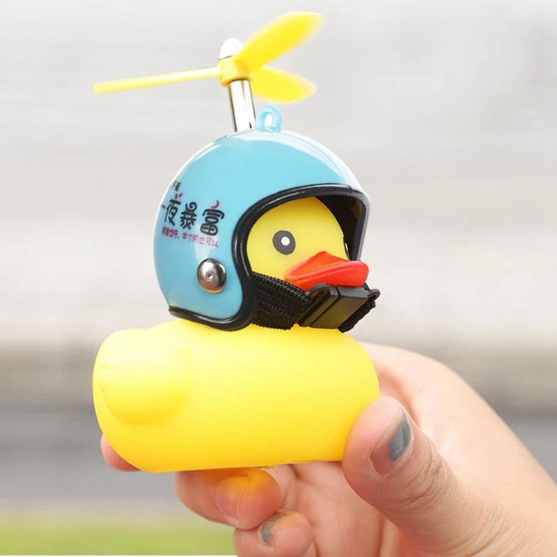Велосипедный колокольчик Cool Duck с ветрозащитным шлемом маленькая Желтая утка