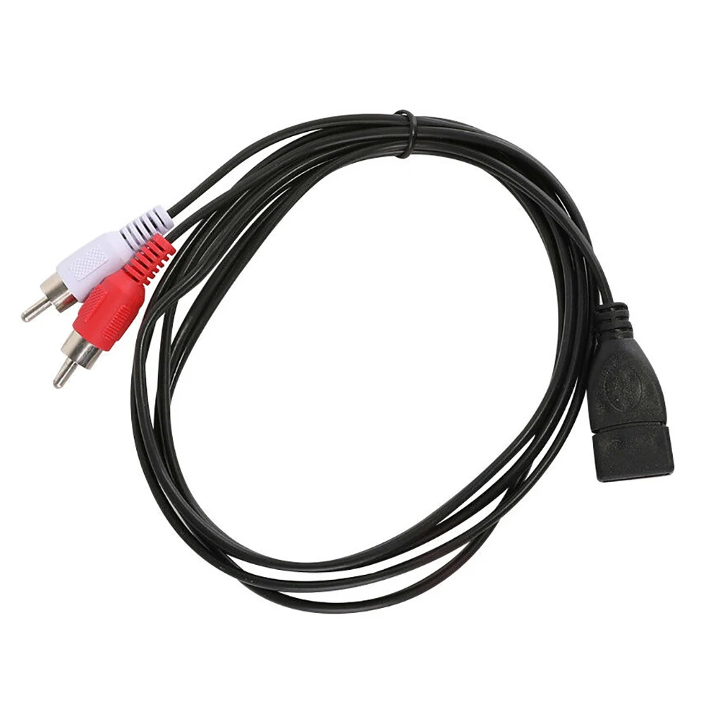 Новое поступление 1 5 м/5 футов разъем USB A штепсельная вилка 2RCA аудио и видеокабель