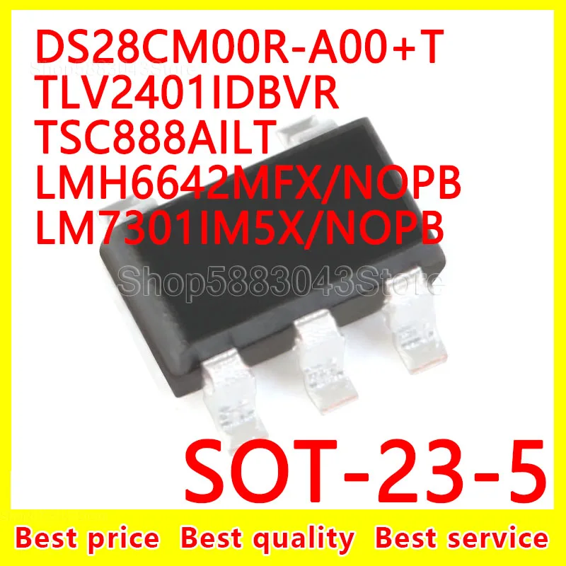 

(10 шт.) 100% Новые оригинальные фотообои + T TLV2401IDBVR TSC888AILT LMH6642MFX/NOPB LM7301IM5X/NOPB SOT-23-5