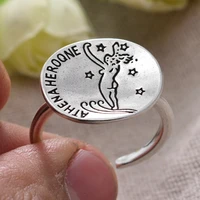 30 silver plated bohemia sexy lady design female open ring jewelry never fade for women birthday gifts