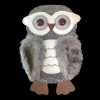 clothing diy embroidery animal patch deal with it 24cm owl plush biker patches for clothes flower stickers fabric free shipping