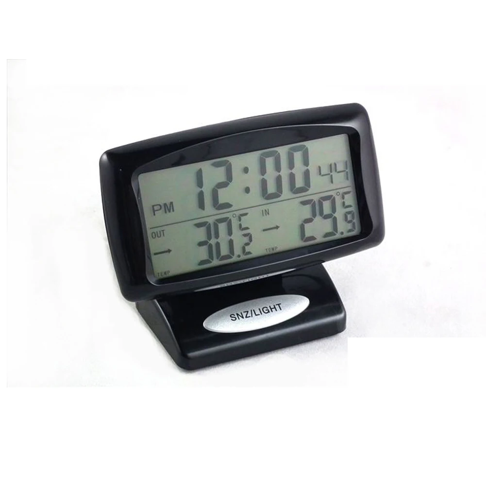 2 In1 Car Kit Electronic Digital Clock Thermometer of Indoor Outdoor Backlight |