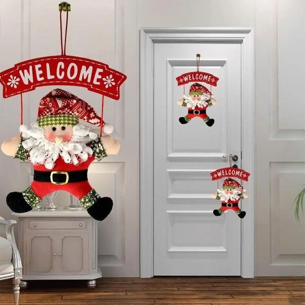 

Cute Christmas Door Hanging Cartoon Shape Hanging Pendant Door Decoration for Christmas Festival