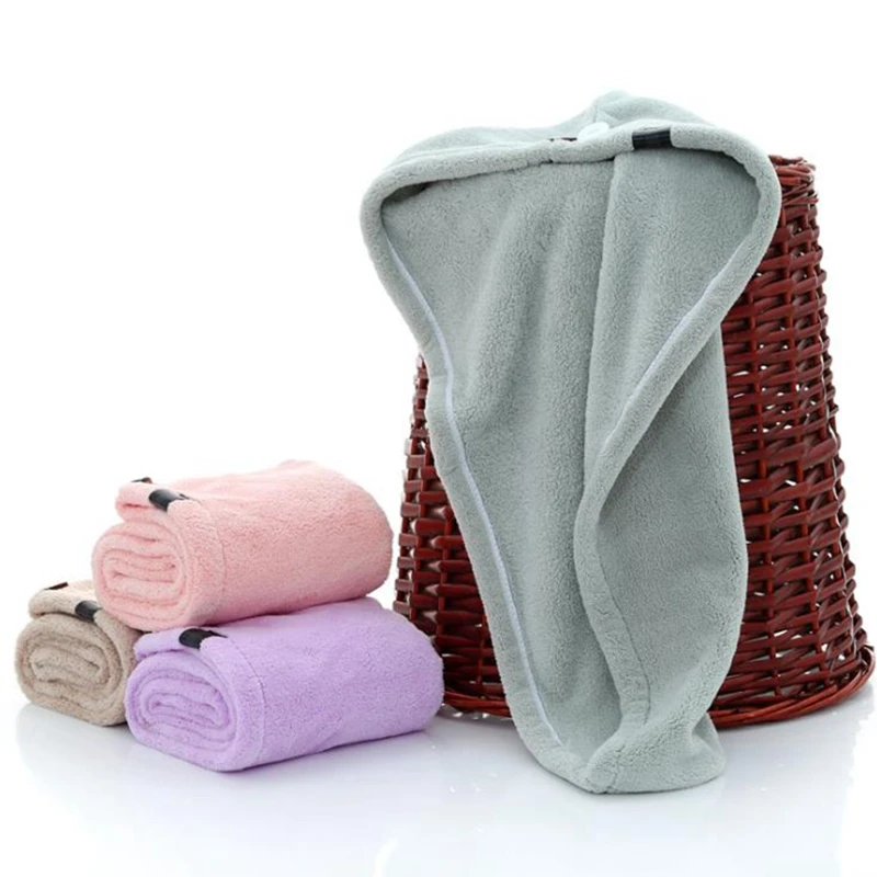 Волшебное полотенце для волос 6 цветов быстросохнущее сушки банное шапочка